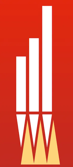Logo des Förderverein für Kirchenmusik an St. Wolfgang e.V., zeit drei weiße Orgelpfeifen auf rotem Grund auf einem gelben Sockel