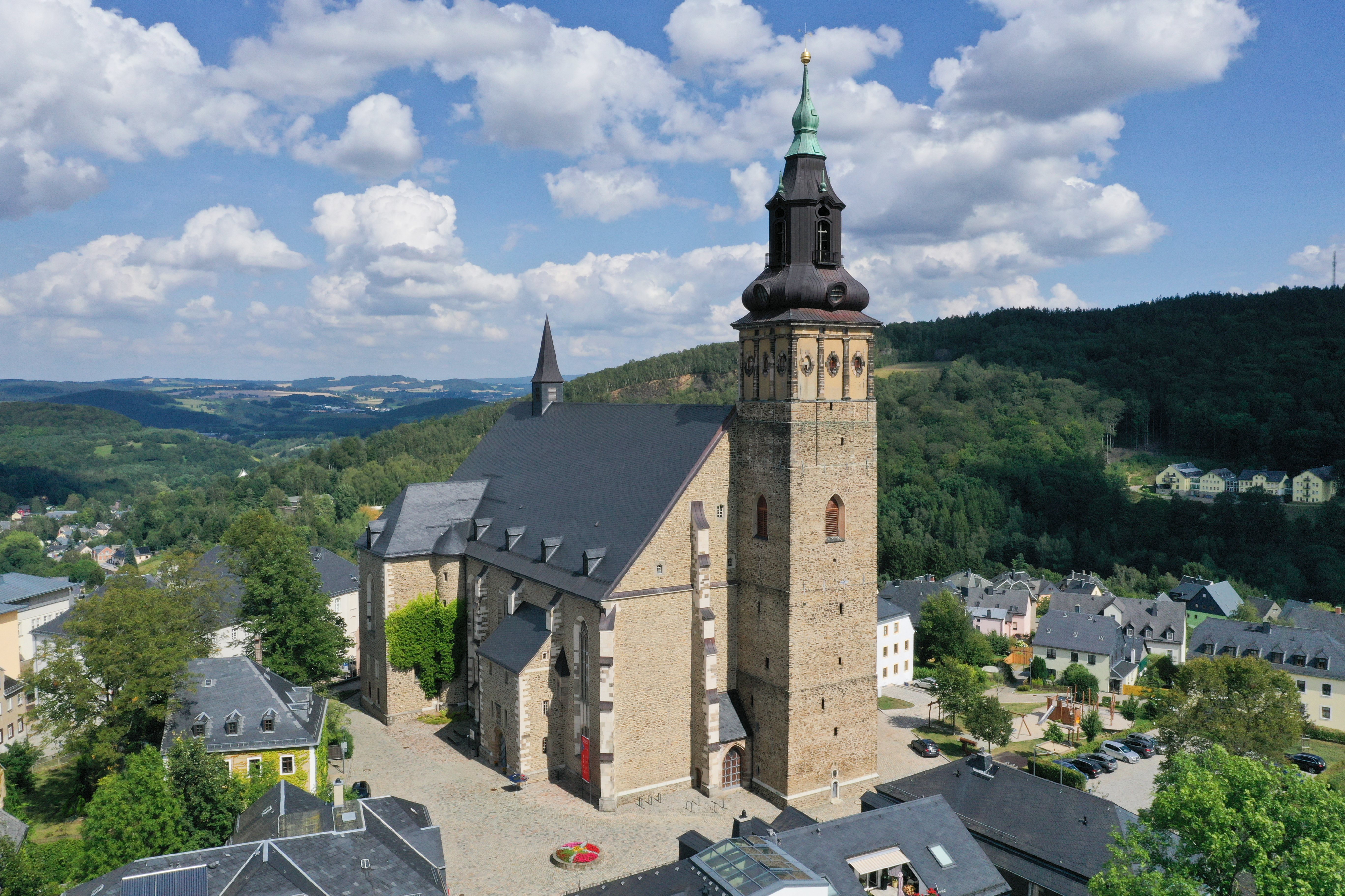 Blick auf die St. Wolfgangskirche